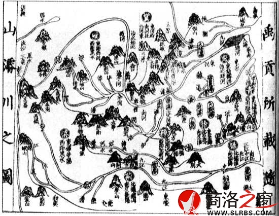 《禹貢》所載九州山川形勢(shì)圖，雕版墨印，宋代。